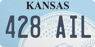 KS license plate 428AIL