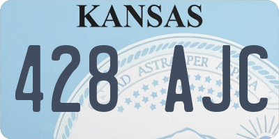 KS license plate 428AJC