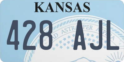 KS license plate 428AJL