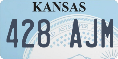 KS license plate 428AJM