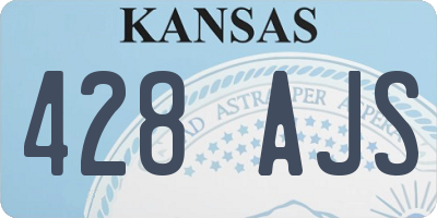 KS license plate 428AJS