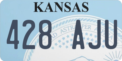 KS license plate 428AJU