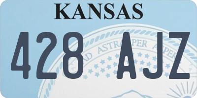 KS license plate 428AJZ