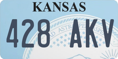 KS license plate 428AKV