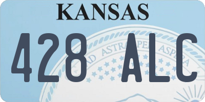 KS license plate 428ALC