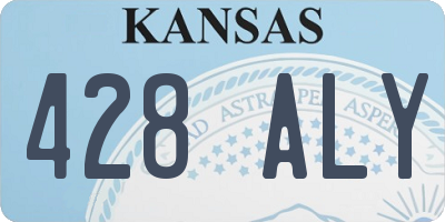 KS license plate 428ALY