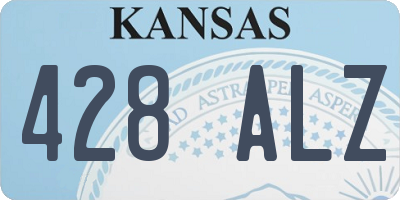 KS license plate 428ALZ