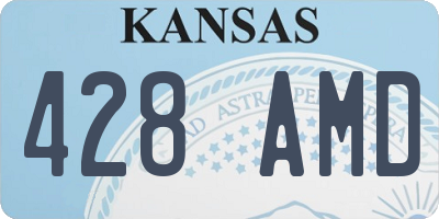 KS license plate 428AMD