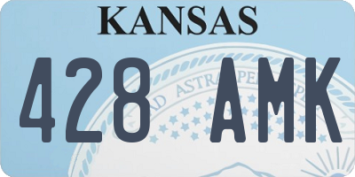 KS license plate 428AMK