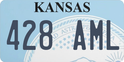 KS license plate 428AML