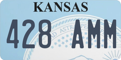 KS license plate 428AMM
