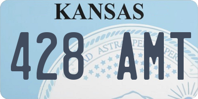 KS license plate 428AMT