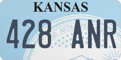 KS license plate 428ANR