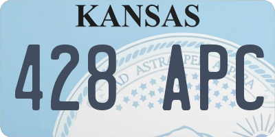 KS license plate 428APC