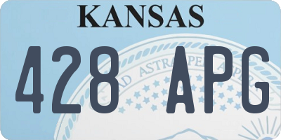 KS license plate 428APG