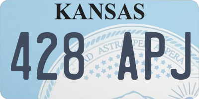 KS license plate 428APJ