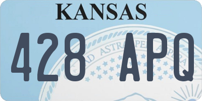 KS license plate 428APQ
