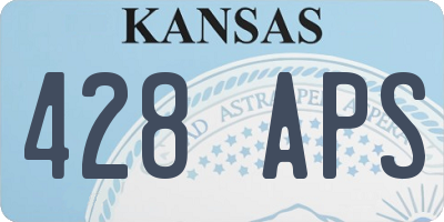 KS license plate 428APS