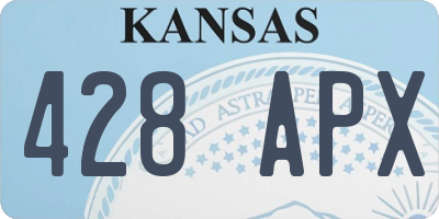 KS license plate 428APX
