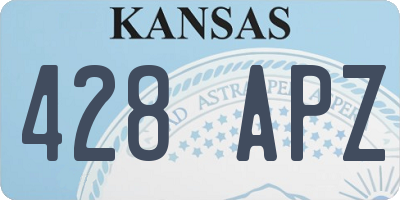 KS license plate 428APZ