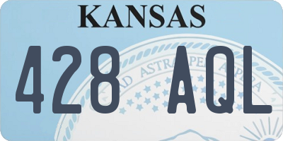 KS license plate 428AQL