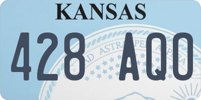 KS license plate 428AQO