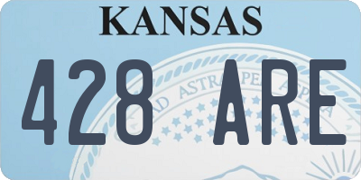 KS license plate 428ARE