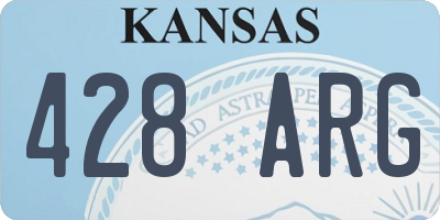 KS license plate 428ARG