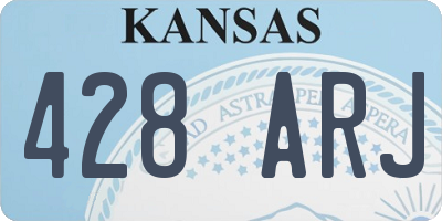 KS license plate 428ARJ
