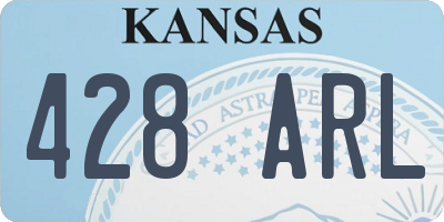 KS license plate 428ARL