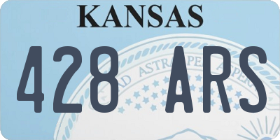 KS license plate 428ARS