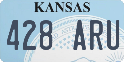 KS license plate 428ARU
