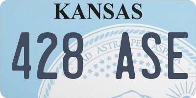 KS license plate 428ASE