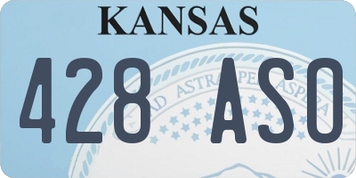 KS license plate 428ASO