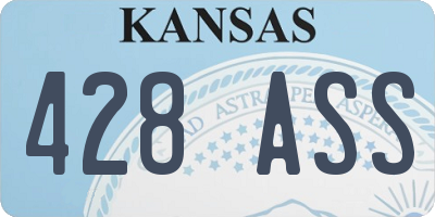KS license plate 428ASS