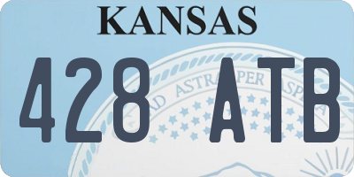 KS license plate 428ATB