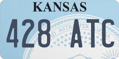 KS license plate 428ATC