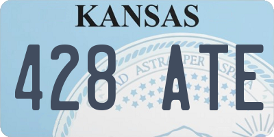 KS license plate 428ATE