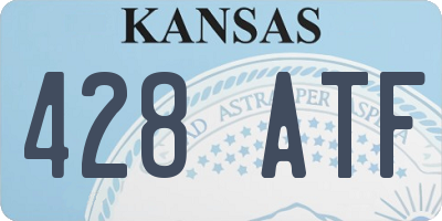 KS license plate 428ATF