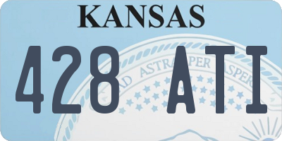 KS license plate 428ATI