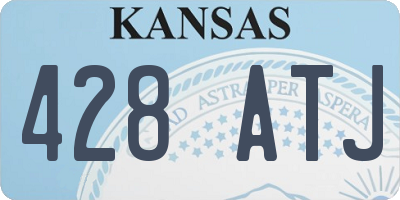 KS license plate 428ATJ