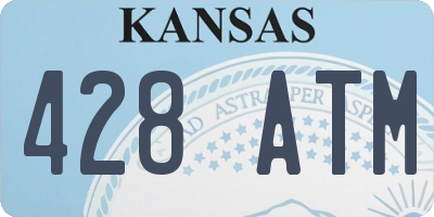 KS license plate 428ATM