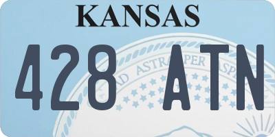KS license plate 428ATN