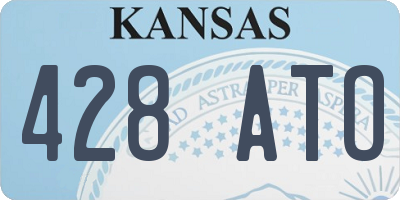 KS license plate 428ATO