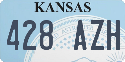 KS license plate 428AZH