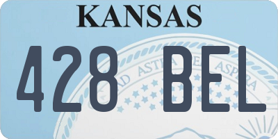 KS license plate 428BEL