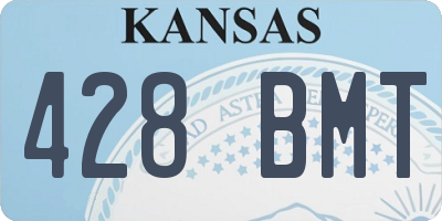 KS license plate 428BMT