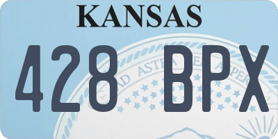 KS license plate 428BPX