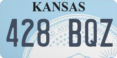 KS license plate 428BQZ