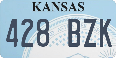 KS license plate 428BZK